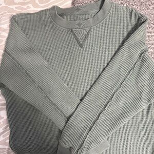Aerie Waffle Knit Sweatshirt